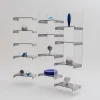 Pamono Methacrylate Shelving Unit by Michael Dumas for Roche Bobois, 1970s, Set of 2> Shelves & Wall Units