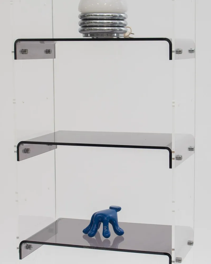 Pamono Methacrylate Shelving Unit by Michael Dumas for Roche Bobois, 1970s, Set of 2> Shelves & Wall Units