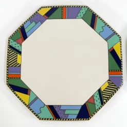 Pamono Metropol Cheese Plates by Barbara Brenner for Rosenthal, 1990s, Set of 2><noscript><img width=