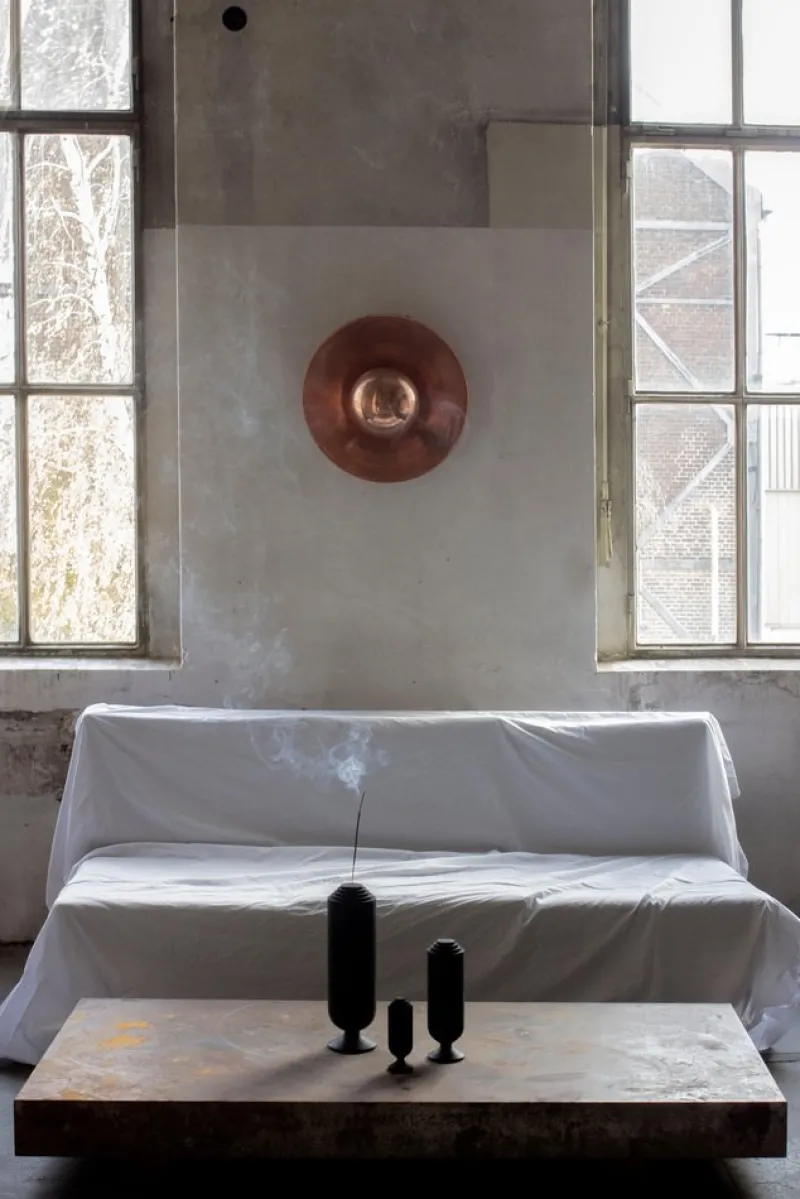 Outlet Pamono Metropolis Copper Sconce by Jan Garncarek
