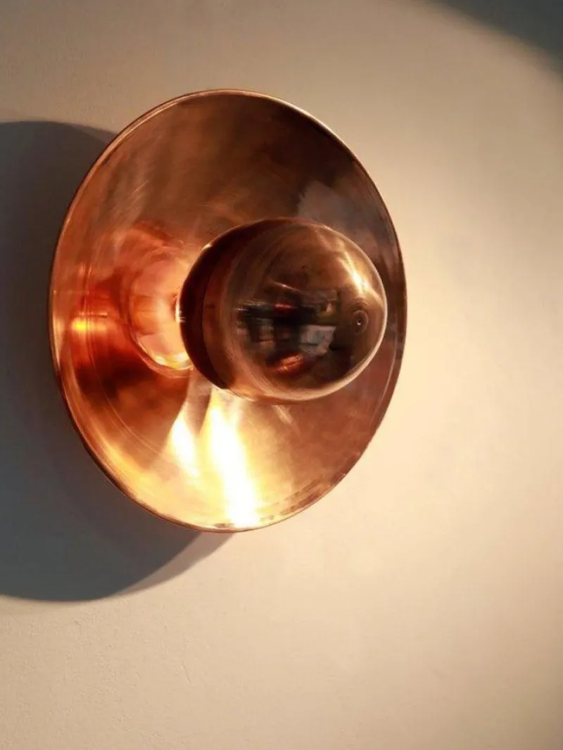 Outlet Pamono Metropolis Copper Sconce by Jan Garncarek