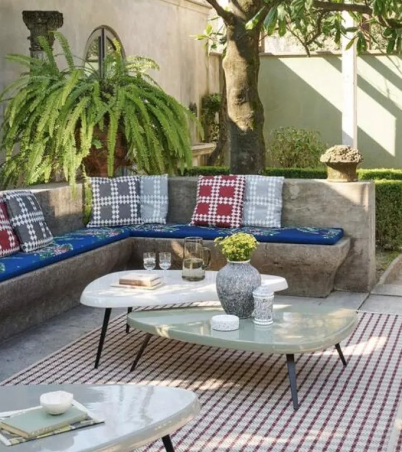 Pamono Mexique Outdoor Low Table by Charlotte Perriand for Cassina> Garden Tables