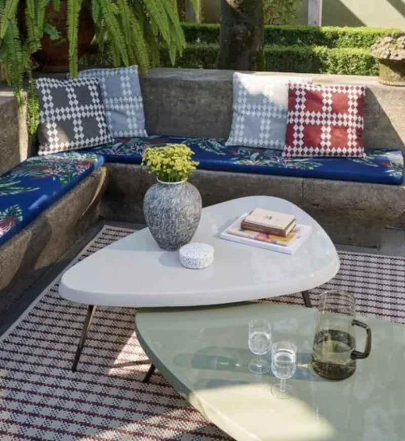 Pamono Mexique Outdoor Low Table by Charlotte Perriand for Cassina> Garden Tables