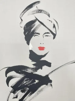 Pamono Michel Canetti, Woman with Red Lipstick, 1980s, Screen Print> Posters