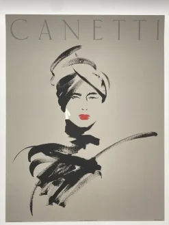 Pamono Michel Canetti, Woman with Red Lipstick, 1980s, Screen Print> Posters