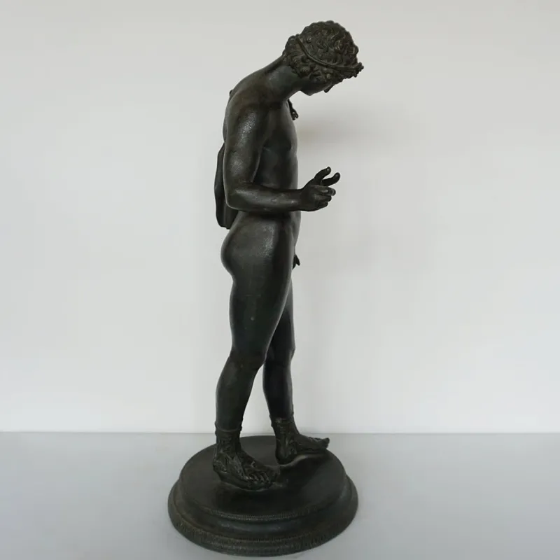 New Pamono Michele Amodio, Narcissus, Late 19th Century, Bronze