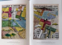 Clearance Pamono Michele Falanga, Futurist Aeropittura, 1933, Mixed Media on Newspaper