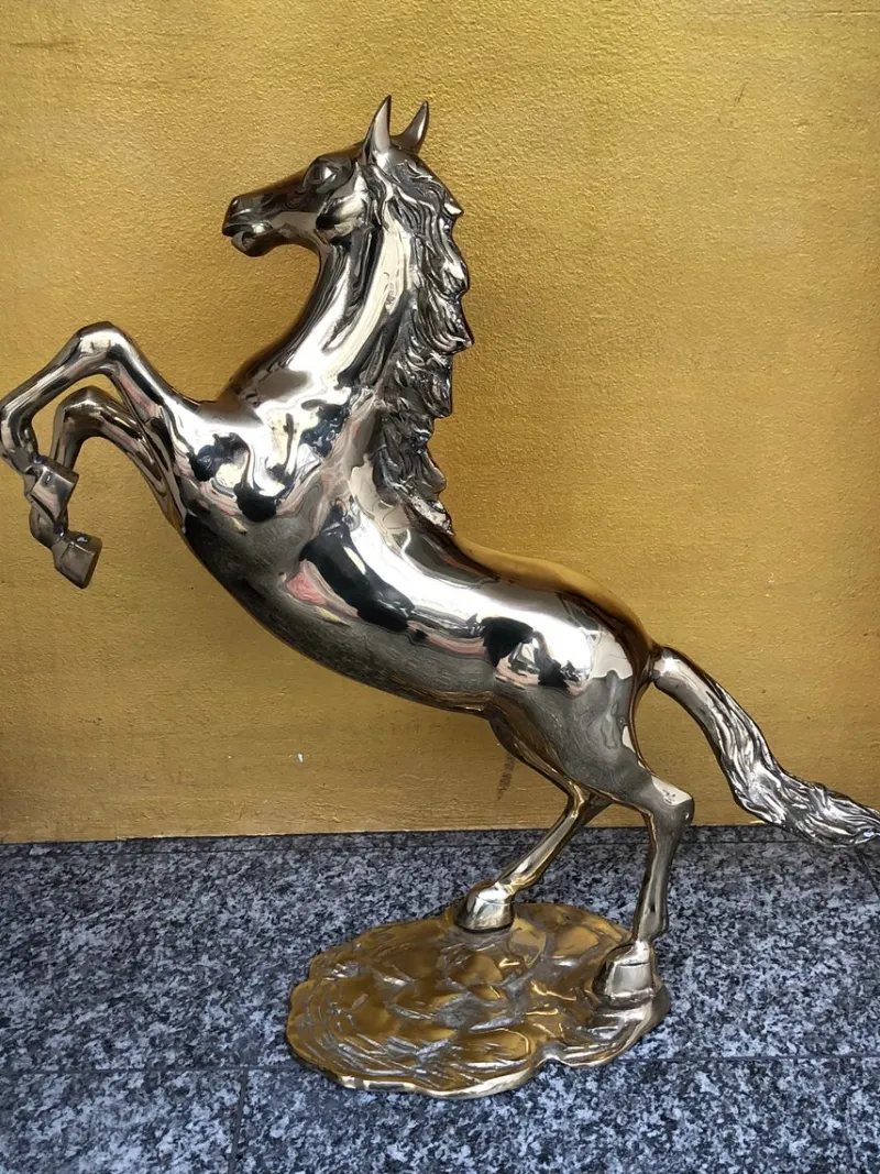 Pamono Mid Century Brass Horse, Italy, 1950s> Mid-Century