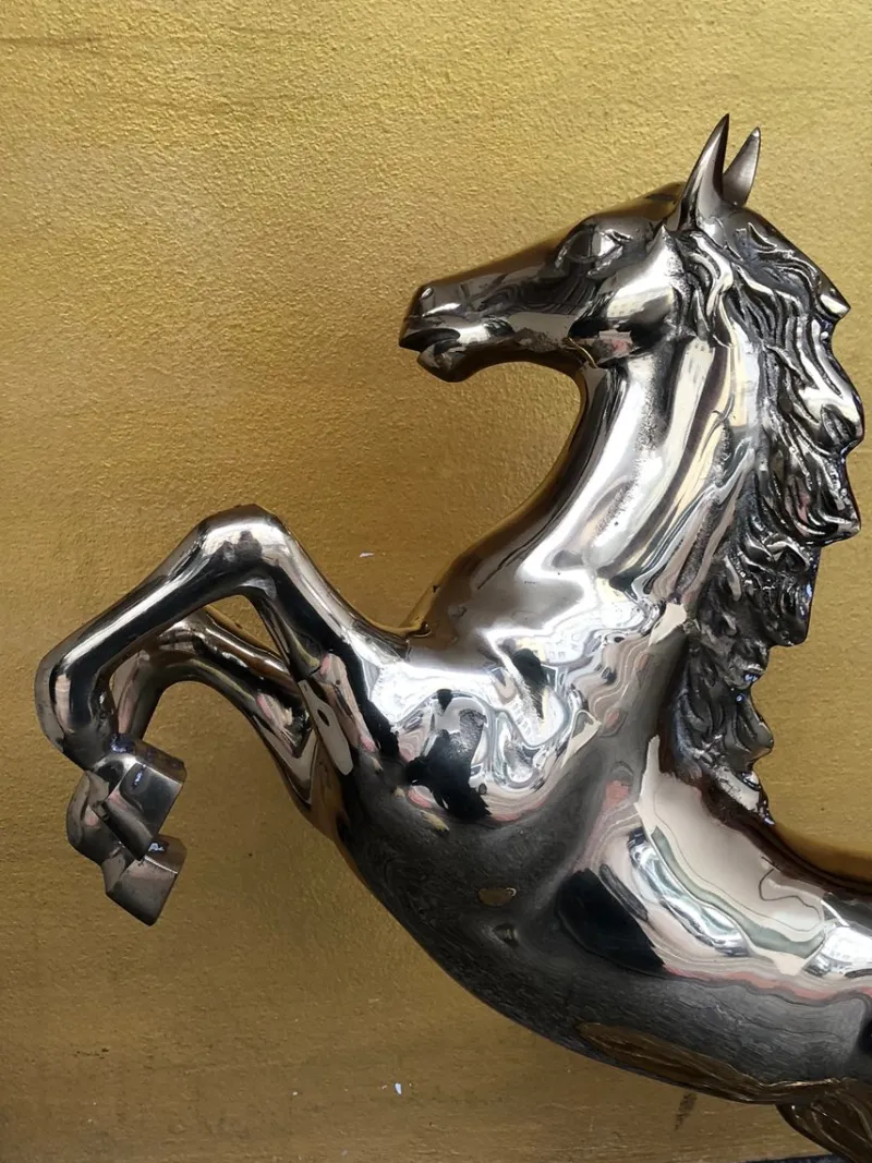 Pamono Mid Century Brass Horse, Italy, 1950s> Mid-Century
