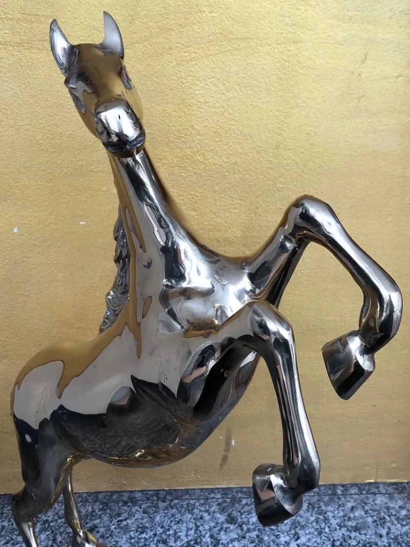 Pamono Mid Century Brass Horse, Italy, 1950s> Mid-Century