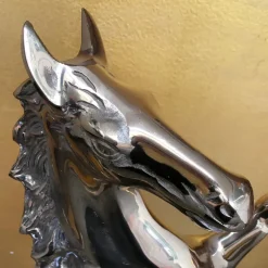 Pamono Mid Century Brass Horse, Italy, 1950s><noscript><img width=