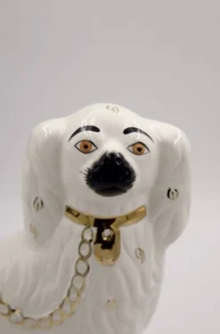 Pamono Mid Century Staffordshire Ceramic Spaniel Mantle Dogs from Beswick England, 1960s, Set of 2> Mid-Century