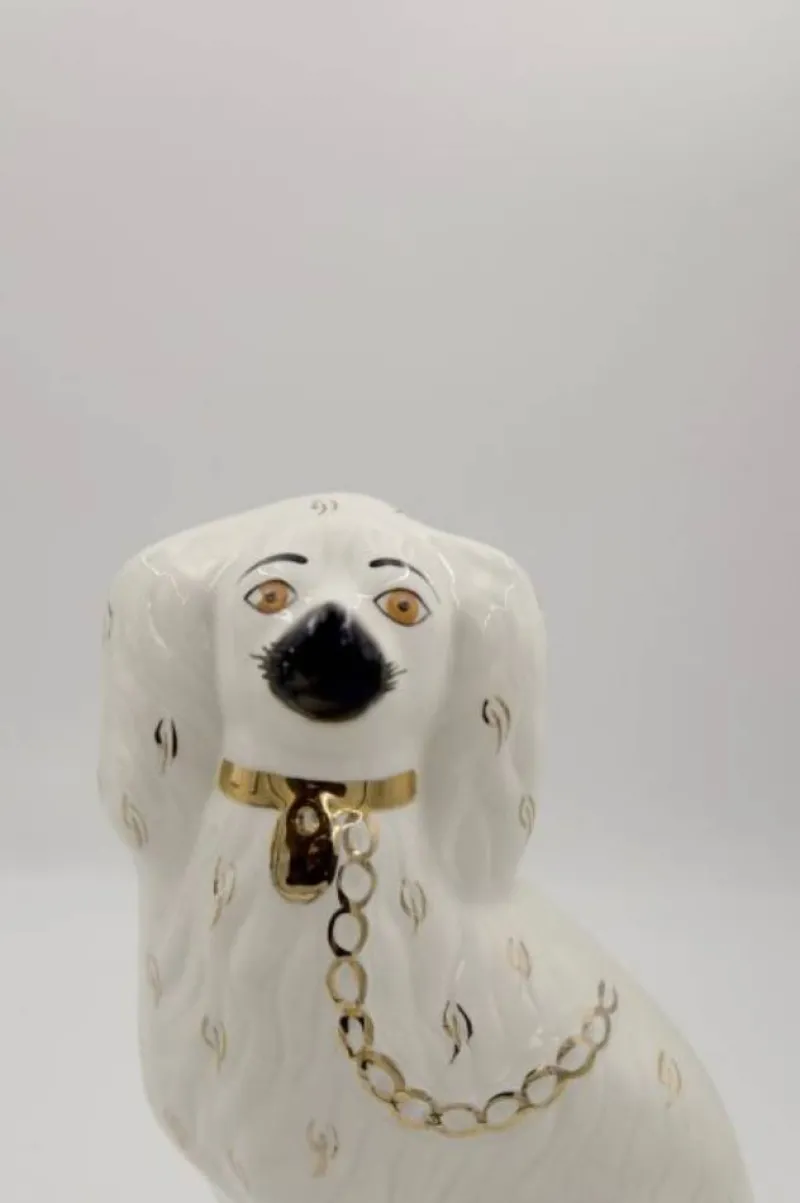 Pamono Mid Century Staffordshire Ceramic Spaniel Mantle Dogs from Beswick England, 1960s, Set of 2> Mid-Century