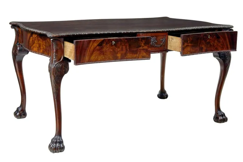 Online Pamono Mid 19th Century Chippendale English Partners Desk, 1860s