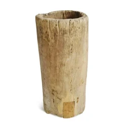 Pamono Mid 20th Century Naga Wood Trunk Pot> Planters And Jardiniere
