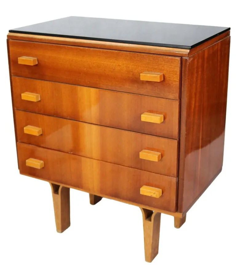 Pamono Mid 20th Century Nightstands, 1970s, Set of 2> Nightstands