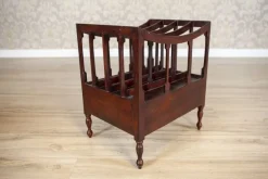 Pamono Mid 20th Century Walnut Magazine Rack, 1950s> Magazine Racks