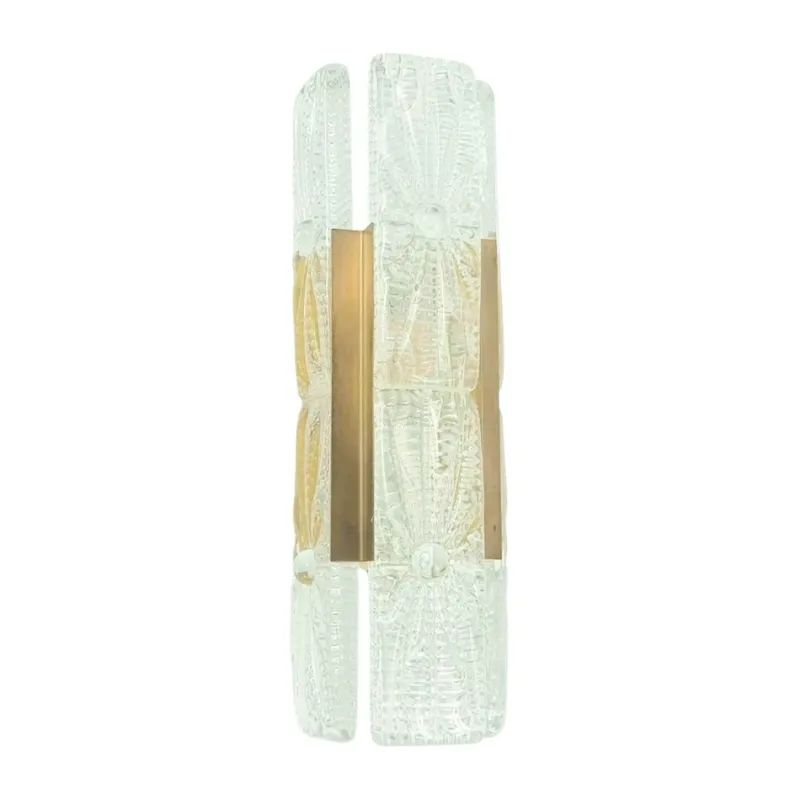 Discount Pamono Mid-Century Aladdin Wall Light in Glass and Brass from Vitrika, Denmark, 1960s-1970s