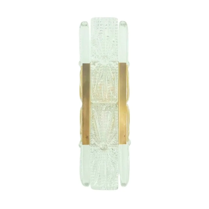 Discount Pamono Mid-Century Aladdin Wall Light in Glass and Brass from Vitrika, Denmark, 1960s-1970s