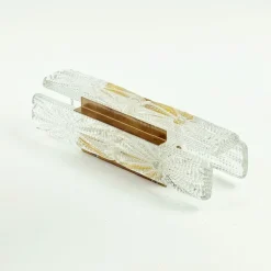 Discount Pamono Mid-Century Aladdin Wall Light in Glass and Brass from Vitrika, Denmark, 1960s-1970s