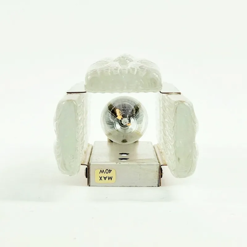 Discount Pamono Mid-Century Aladdin Wall Light in Glass and Brass from Vitrika, Denmark, 1960s-1970s