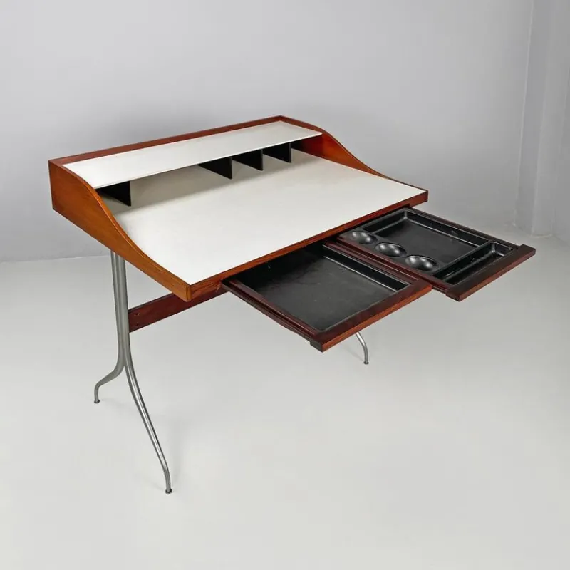 Sale Pamono Mid-Century American Modern Wood & Laminate Desk attributed to George Nelson for Herman Miller, 1960s