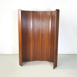 Pamono Mid-Century Art Deco French Self-Supporting Wooden Screen attributed to Baumann, 1950s><noscript><img width=