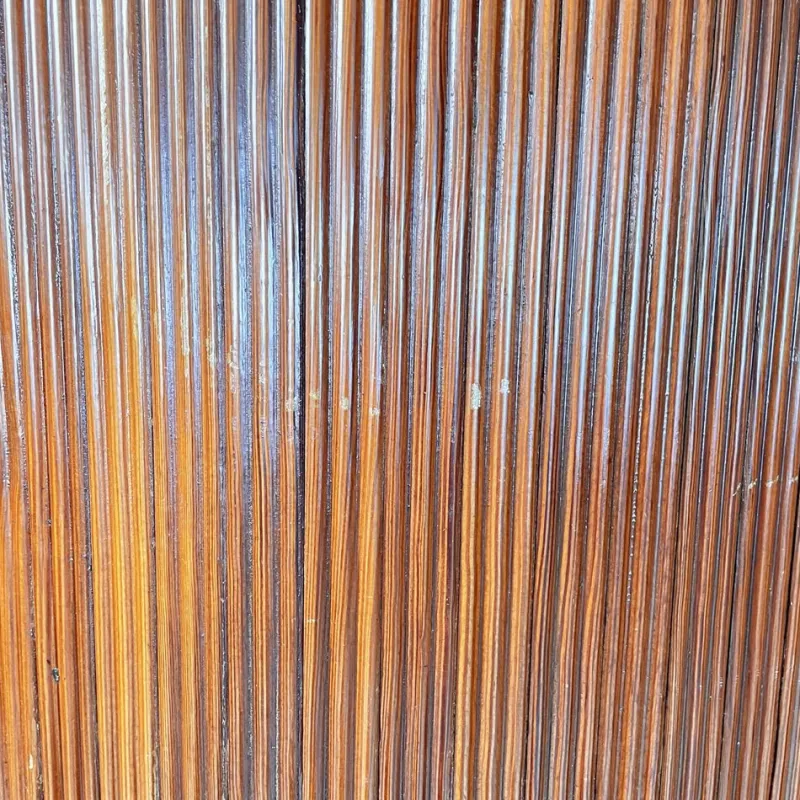 Pamono Mid-Century Art Deco French Self-Supporting Wooden Screen attributed to Baumann, 1950s> Room Dividers & Screens