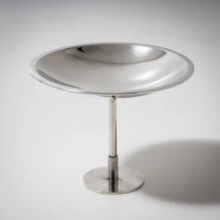 Outlet Pamono Mid-Century Art Deco Style Model No. 718 Tazza in Silver by Sigvard Bernadotte for Georg Jensen, Denmark
