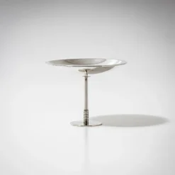 Outlet Pamono Mid-Century Art Deco Style Model No. 718 Tazza in Silver by Sigvard Bernadotte for Georg Jensen, Denmark