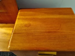 Pamono Mid-Century Art Deco Style Walnut & Brass Dressing Table by A.A. Patijn for Zijlstra Joure><noscript><img width=