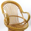 Pamono Mid-Century Bambo Swivel Rocking Chair, 1970s> Rocking Chairs