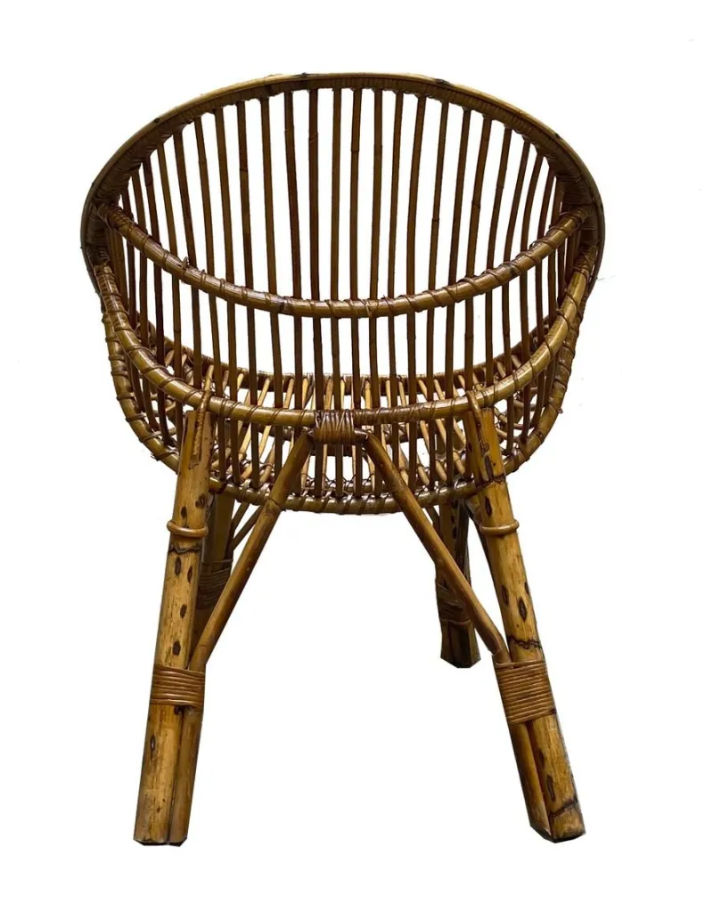Clearance Pamono Mid-Century Bamboo and Rattan Armchair, 1950s