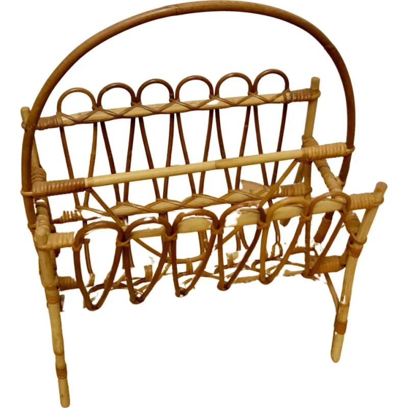 Sale Pamono Mid-Century Bamboo Magazine Rack, 1960