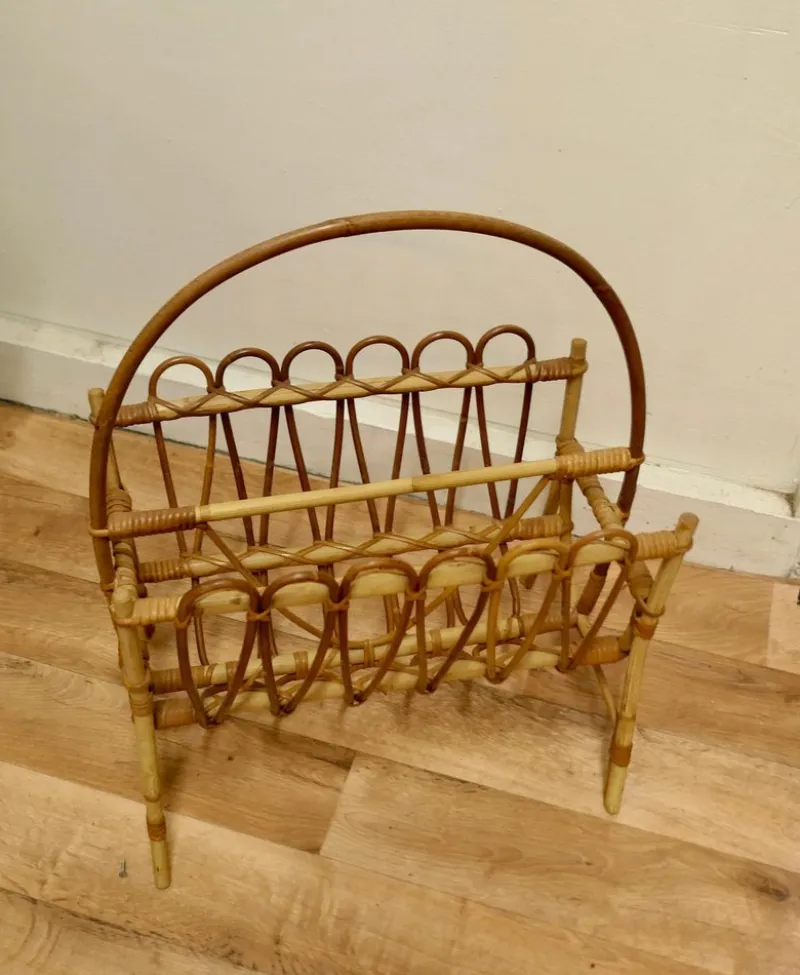 Sale Pamono Mid-Century Bamboo Magazine Rack, 1960