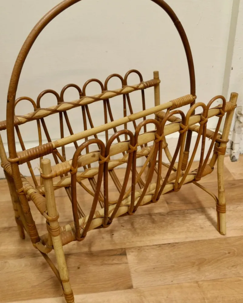 Sale Pamono Mid-Century Bamboo Magazine Rack, 1960