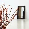 New Pamono Mid-Century Bamboo Mirror, Italy, 1950s