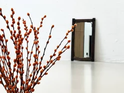 New Pamono Mid-Century Bamboo Mirror, Italy, 1950s