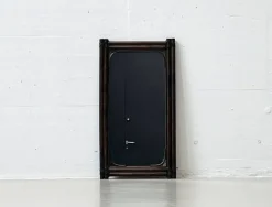 New Pamono Mid-Century Bamboo Mirror, Italy, 1950s