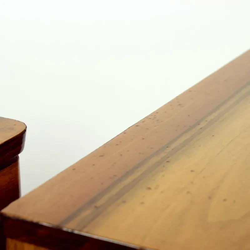 Pamono Mid-Century Bedside Tables in Shellack Walnut, Former Czechoslovakia, 1960s, Set of 2> Nightstands