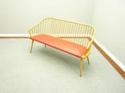 Pamono Mid-Century Beech Bench, 1950s