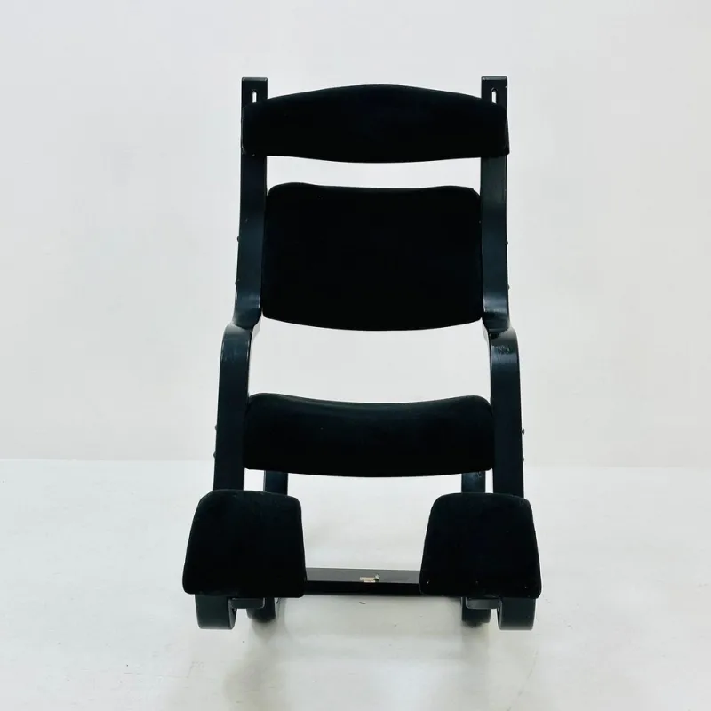 Discount Pamono Mid-Century Black Fabric Gravity Rocking Lounge Chair by Peter Opsvik for Stokke, 1980s