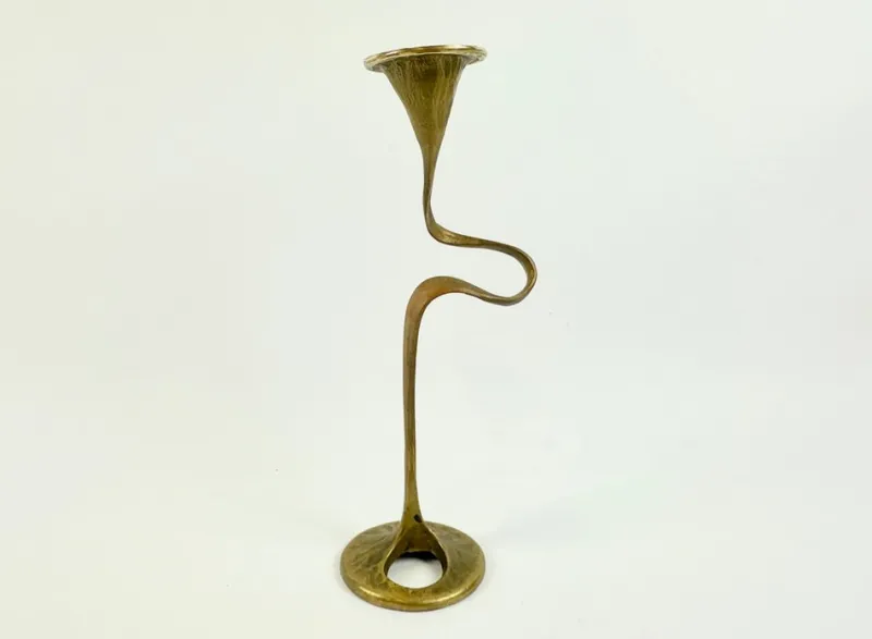 Pamono Mid-Century Bronze Amadeus Series Candleholder attributed to Kurt Jesch for Fratelli Tonini, 1950s> Candleholders