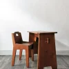 Pamono Mid-Century Brutalist Children's Desks, 1950s, Set of 2> Children's Tables