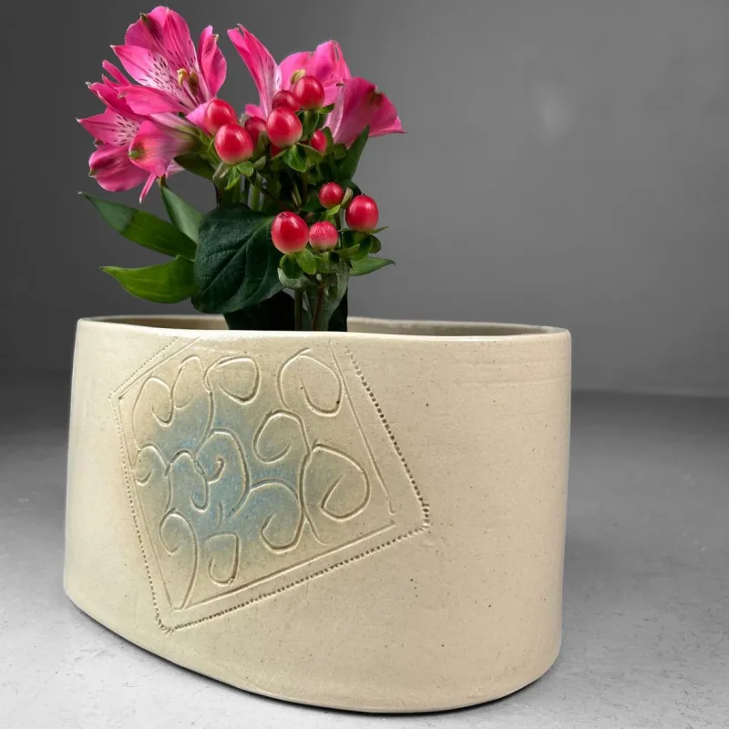 Pamono Mid-Century Ceramic Ikebana Flower Holder, 1950s> Vases