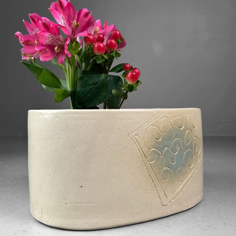 Pamono Mid-Century Ceramic Ikebana Flower Holder, 1950s> Vases