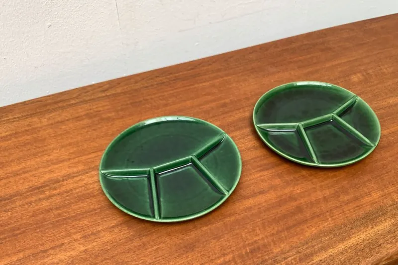 Pamono Mid-Century Ceramic Plates or Bowls from Steuler, West Germany, 1960s, Set of 2> Serving Dishes
