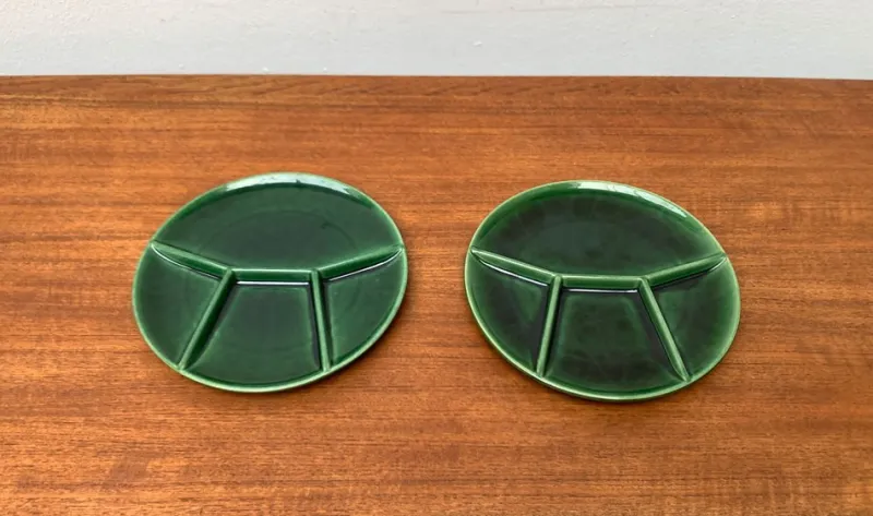 Pamono Mid-Century Ceramic Plates or Bowls from Steuler, West Germany, 1960s, Set of 2> Serving Dishes