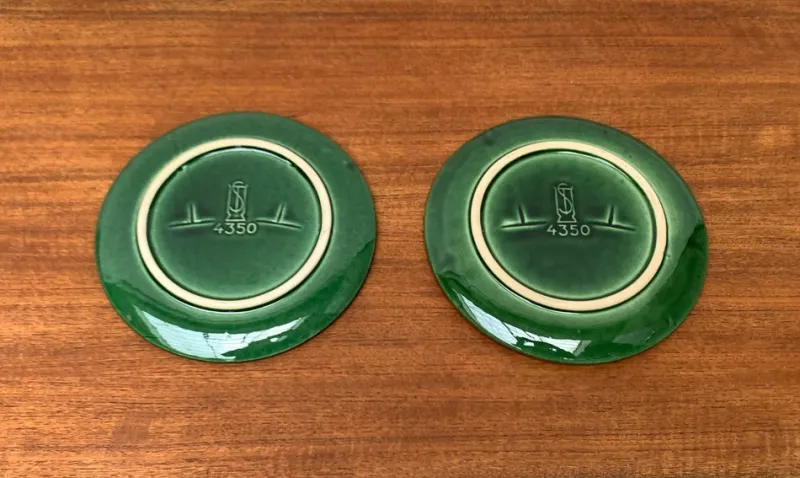 Pamono Mid-Century Ceramic Plates or Bowls from Steuler, West Germany, 1960s, Set of 2> Serving Dishes