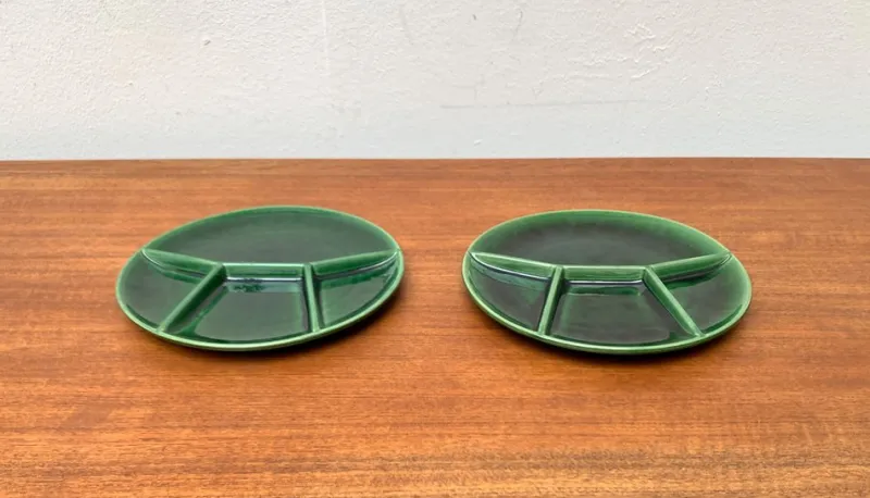 Pamono Mid-Century Ceramic Plates or Bowls from Steuler, West Germany, 1960s, Set of 2> Serving Dishes